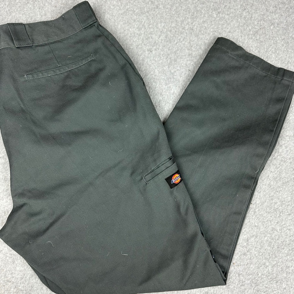 Dickies Mens Loose Fit Double Knee Work Pants Gray 36x32 85283CH